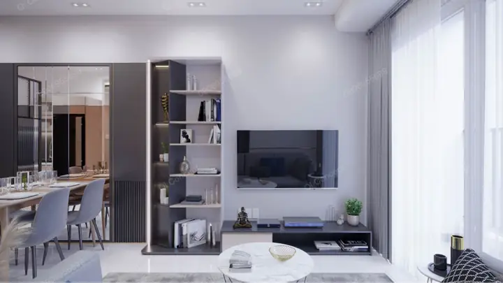 Bảng Giá Thiết Kế Thi Công Nội Thất Căn 1 Phòng Ngủ 40m2 Theo Phong Cách Tân Cổ Điển/neo Classic