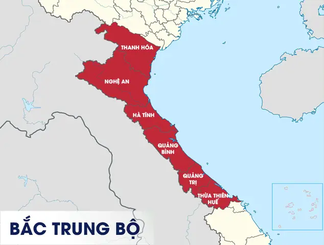 2.1. Danh Sách Các Tỉnh Bắc Trung Bộ