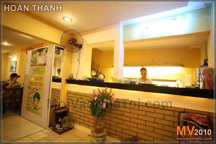 Quầy Bar Khi Hoàn Thành Thiết Kế Quán Cafe: