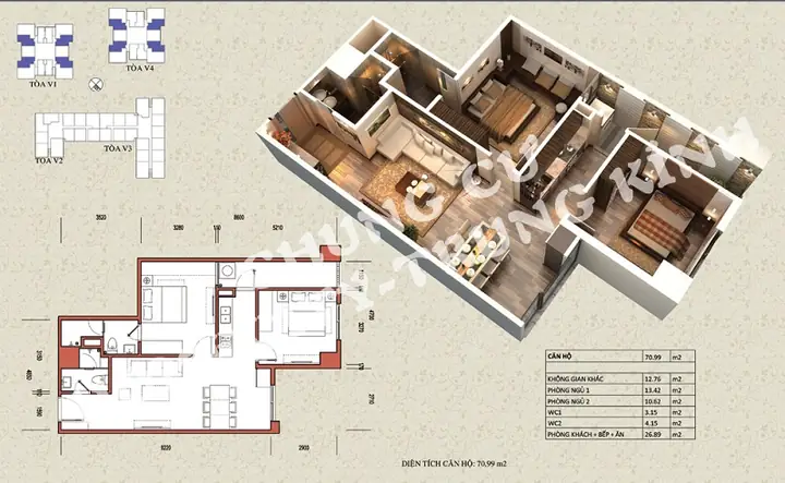 Diện Tích Home City Trung Kính