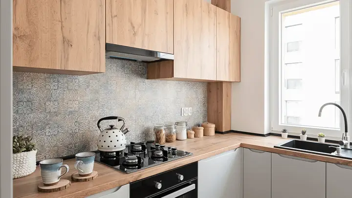 Thiết Kế Nội Thất Phòng Bếp Căn Hộ 25m2