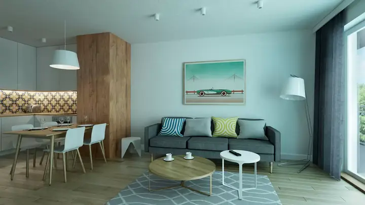 Thiết Kế Nội Thất Căn Hộ 25m2 Phong Cách Retro