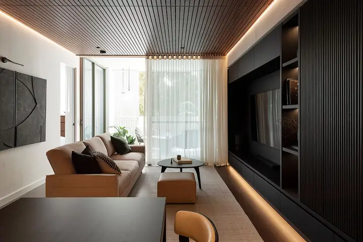 Thiết Kế Nội Thất Phòng Khách Căn Hộ 38m2