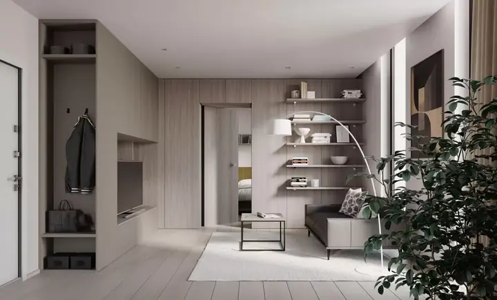 Thiết Kế Nội Thất Căn Hộ 38m2 Phong Cách Luxury