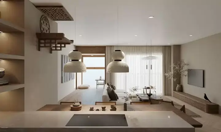 Thiết Kế Nội Thất Căn Hộ 38m2 Phong Cách Japandi