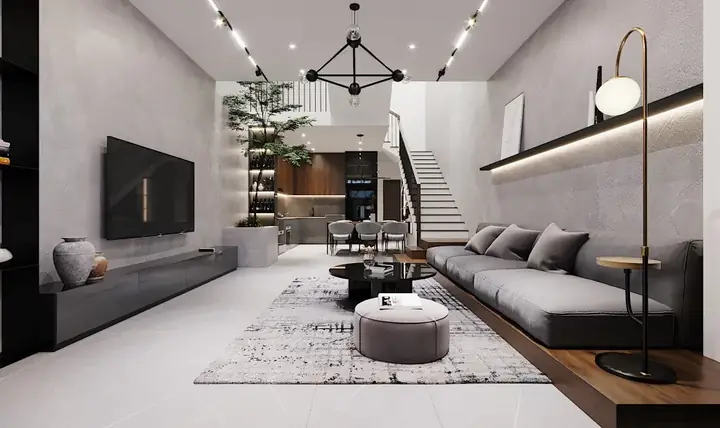 3.1.4. Mẫu Thiết Kế Nội Thất Chung Cư 66m2 Phong Cách Tối Giản