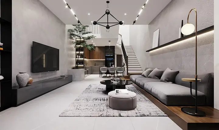 3.1.4. Mẫu Thiết Kế Nội Thất Chung Cư 66m2 Phong Cách Tối Giản