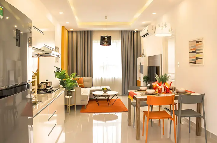 Nội Thất Phòng Khách Căn Hộ Mẫu 9 View Apartment Nội Thất Phòng Khách Căn Hộ Mẫu 9 View Apartment