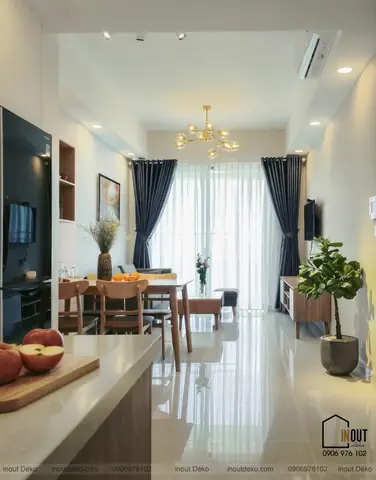 Ý Tưởng Không Gian Phòng Khách Căn Hộ Botanica Premier.