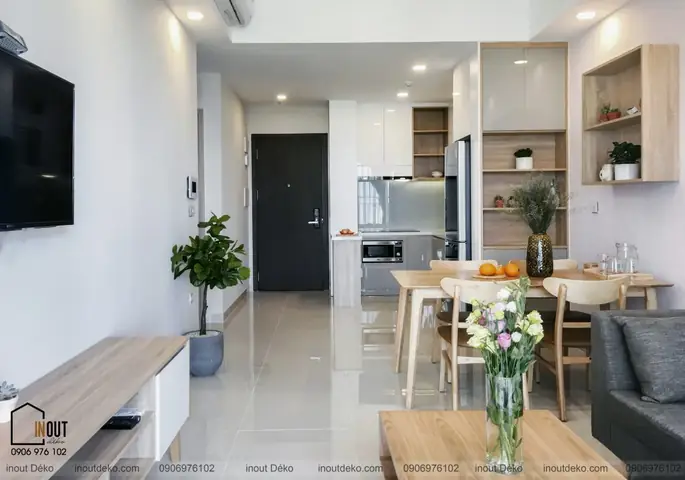 Ý Tưởng Không Gian Phòng Khách Căn Hộ Botanica Premier.