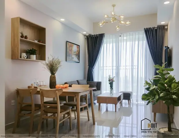 Ý Tưởng Không Gian Phòng Khách Căn Hộ Botanica Premier.