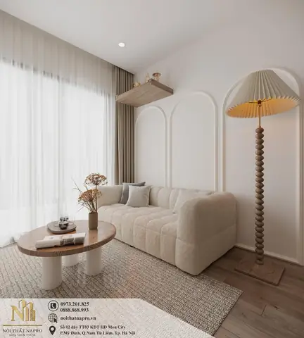 2. Thiết Kế Nội Thất Phòng Khách Liền Bếp