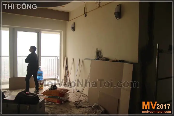 Góc Nhìn Từ Cửa Chính Bước Vào – Trong Quá Trình Thi Công: