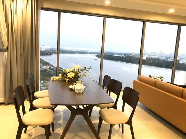 Cho Thuê Căn Hộ Đảo Kim Cương 3pn Full Nội Thất, Hướng Đn View Sông Trực Diện