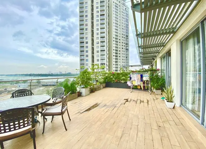 Bán Căn Hộ Sân Vườn 3 Phòng Ngủ 167m2 View Sông Thoáng Mát, Nội Thất Nhập Khẩu