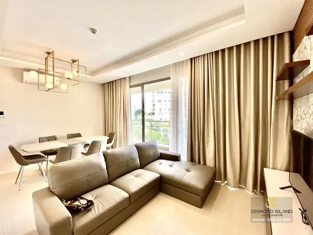 Cho Thuê Căn Hộ 2pn Đảo Kim Cương Full Nội Thất View Hồ Bơi Giá 26tr
