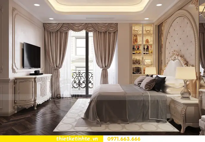 Thiết Kế Nội Thất Căn Hộ Đập Thông Với Phong Cách Tân Cổ Điển