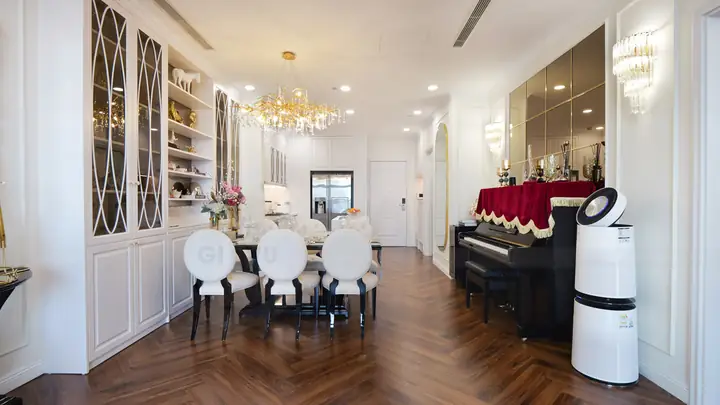 Thiết Kế Thi Công Nội Thất Chung Cư Tân Cổ Điển Nhà Chị Nhi