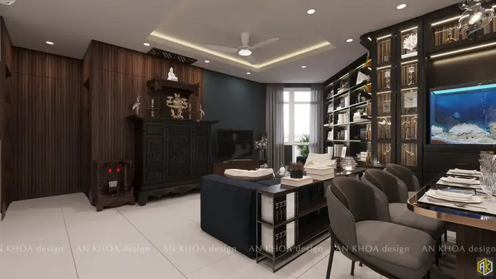 Thiet Ke Thi Cong Noi That Can Ho 102m2 2 Pn Chung Cu Him Lam Cho Lon 15