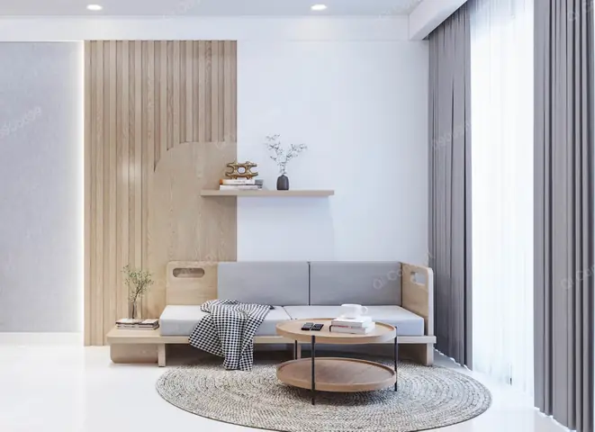 1/ Mẫu Thiết Kế Phong Cách Japandi Cho Căn Hộ Q7 Riverside Hưng Thịnh