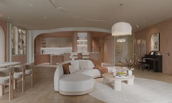 Thiết Kế Nội Thất Căn Hộ Đập Thông R5 Royal City