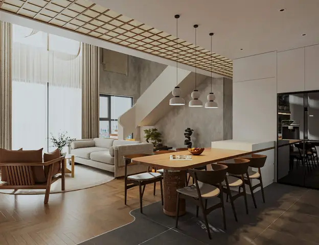 Thiết Kế Nội Thất Căn Hộ Duplex Sky Oasis Ecopark