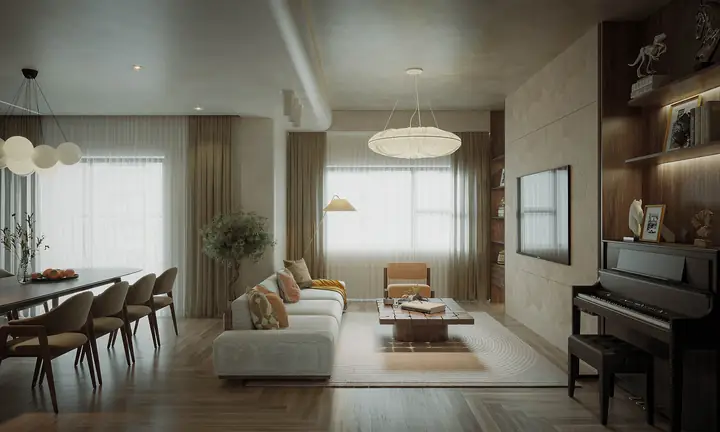 Thiết Kế Nội Thất Căn Hộ Đập Thông R5 Royal City