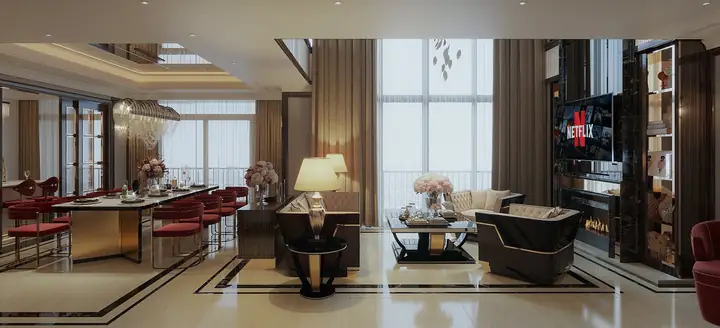 Thiết Kế Nội Thất Penthouse Lâm Viên Complex