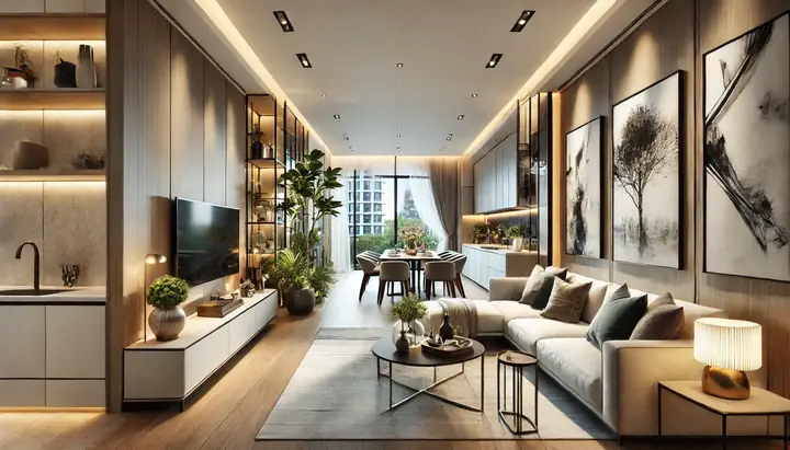 1.28 Mẫu Thiết Kế Nội Thất Chung Cư 95m2 Đẹp 3 Phòng Ngủ