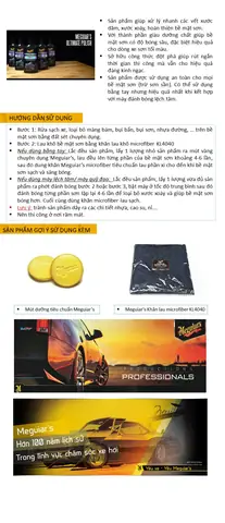 Meguiar's Xi Đánh Bóng, Xóa Xước Nhanh Cho Xe Hơi Dòng Cao Cấp Ultimate - Ultimate Polish, G19216, 473ml