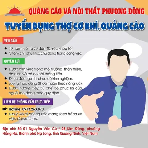Nội Thất Cao Đông Tuyển Dụng: Cập Nhật Vị Trí & Yêu Cầu Chi Tiết