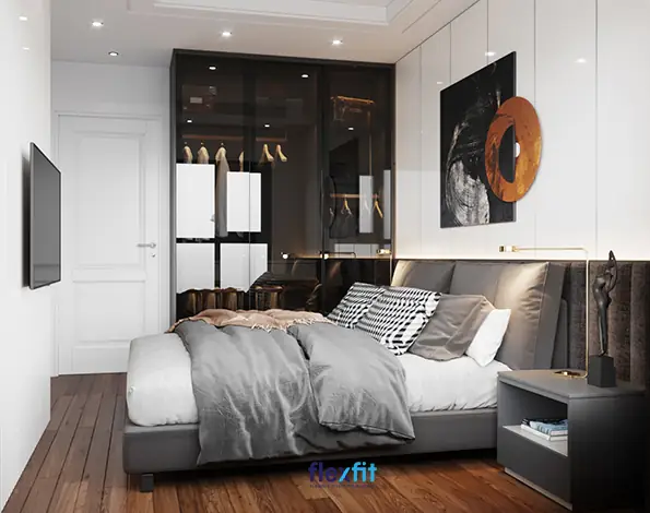 Phòng Ngủ Phong Cách Châu Âu Với 2 Tone Màu Đen - Trắng Phối Hợp