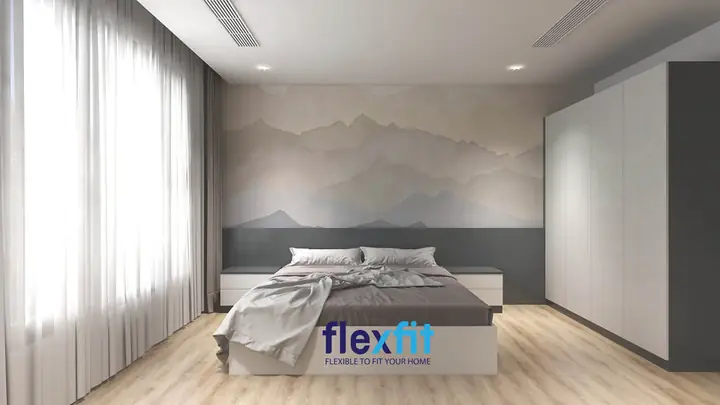 Mẫu Phòng Ngủ Tone Sáng Đậm Chất Cổ Điển
