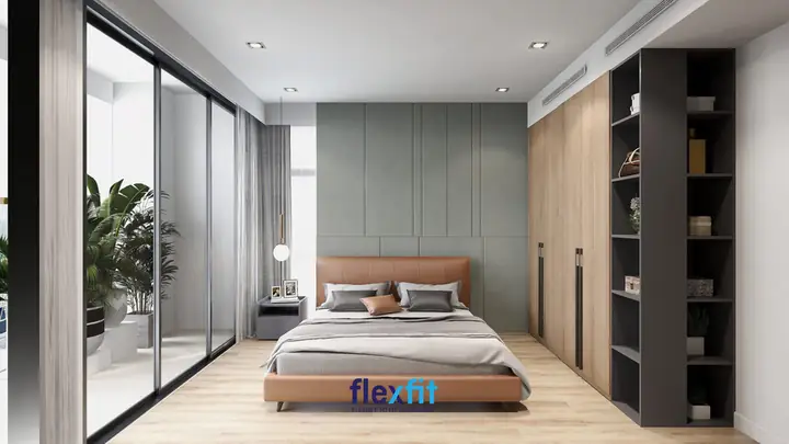 Phòng Ngủ Đơn Giản Kết Hợp Nhiều Gam Màu