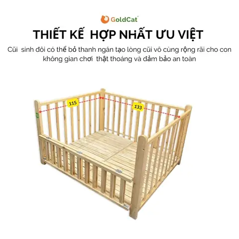 Cũi Giường Sinh Đôi Cho Bé Goldcat Cũi Giường Sinh Đôi Cho Bé Goldcat