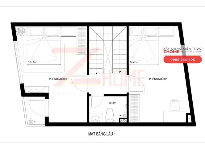 Lầu 1: Khu Vực Nghỉ Ngơi Chính