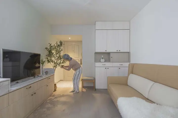 1.3 Thiết Kế Nội Thất Chung Cư 40m2 Cho Người Cao Tuổi