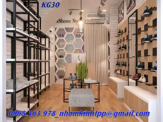 Lựa Chọn Đồ Nội Thất Trưng Bày Giày Dép Hợp Phù Với Thương Hiệu