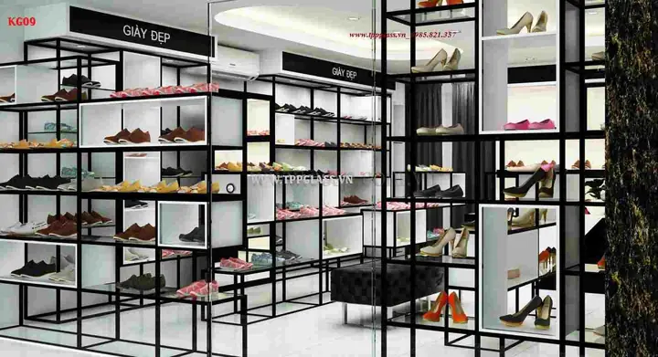 Lựa Chọn Đồ Nội Thất Trưng Bày Giày Dép Hợp Phù Với Thương Hiệu