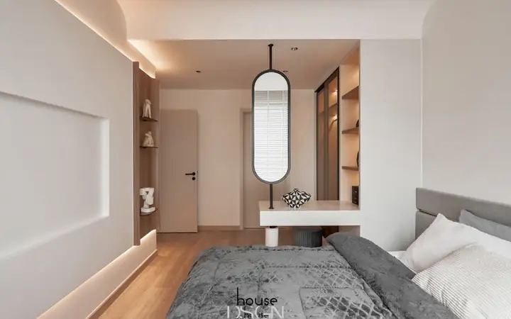 1.5 Thiết Kế Nhà Chung Cư Đẹp 180m2 2 Phòng Ngủ