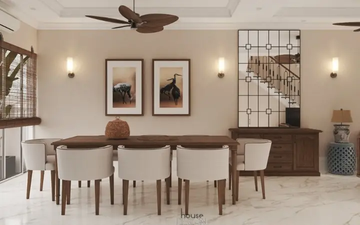 1.2 Thiết Kế Nhà Chung Cư Đẹp 180m2 Phong Cách Indochine
