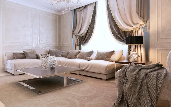 1.3 Thiết Kế Nhà Chung Cư Đẹp 180m2 Phong Cách Tân Cổ Điển