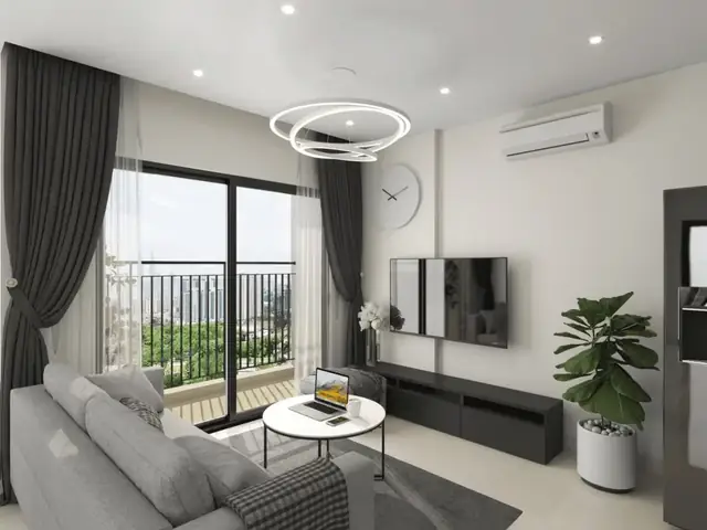 4.1. Thiết Kế Nội Thất Phòng Khách Chung Cư 58m2