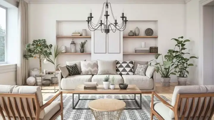 2.2. Mẫu Thiết Kế Chung Cư 58m2 Phong Cách Scandinavian