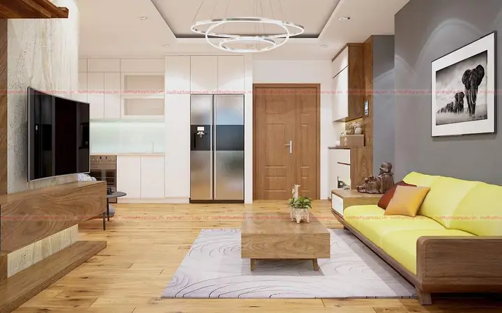 Thiết Kế Nội Thất Căn Hộ Chung Cư Bằng Gỗ Tự Nhiên Có Tính Bền Bỉ Cao