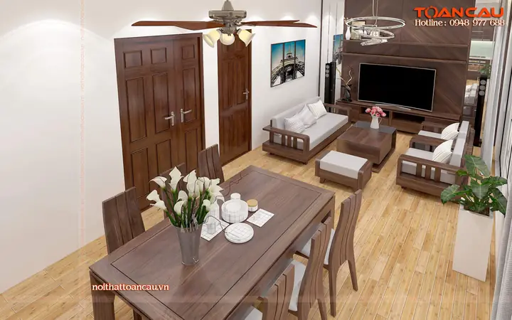 Thiết Kế Nội Thất Căn Hộ Chung Cư Bằng Gỗ Tự Nhiên Hãy Đến Với Nội Thất Toàn Cầu