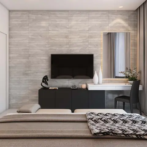 3. Mẫu Thiết Kế Phòng Ngủ Căn Hộ 70m2 Đẹp.