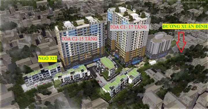 Tổng Quan Chung Cư C1 C2 Xuân Đỉnh