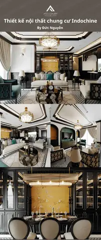 Mẫu Thiết Kế Nội Thất Chung Cư Phong Cách Indochine