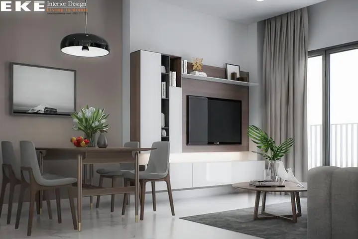 Mẫu Thiết Kế Nội Thất Căn Hộ Chung Cư The Art Diện Tích 68m2